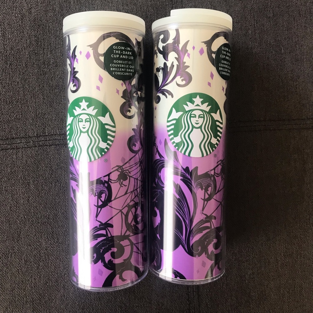 Starbucks Glow in the dark tumblers